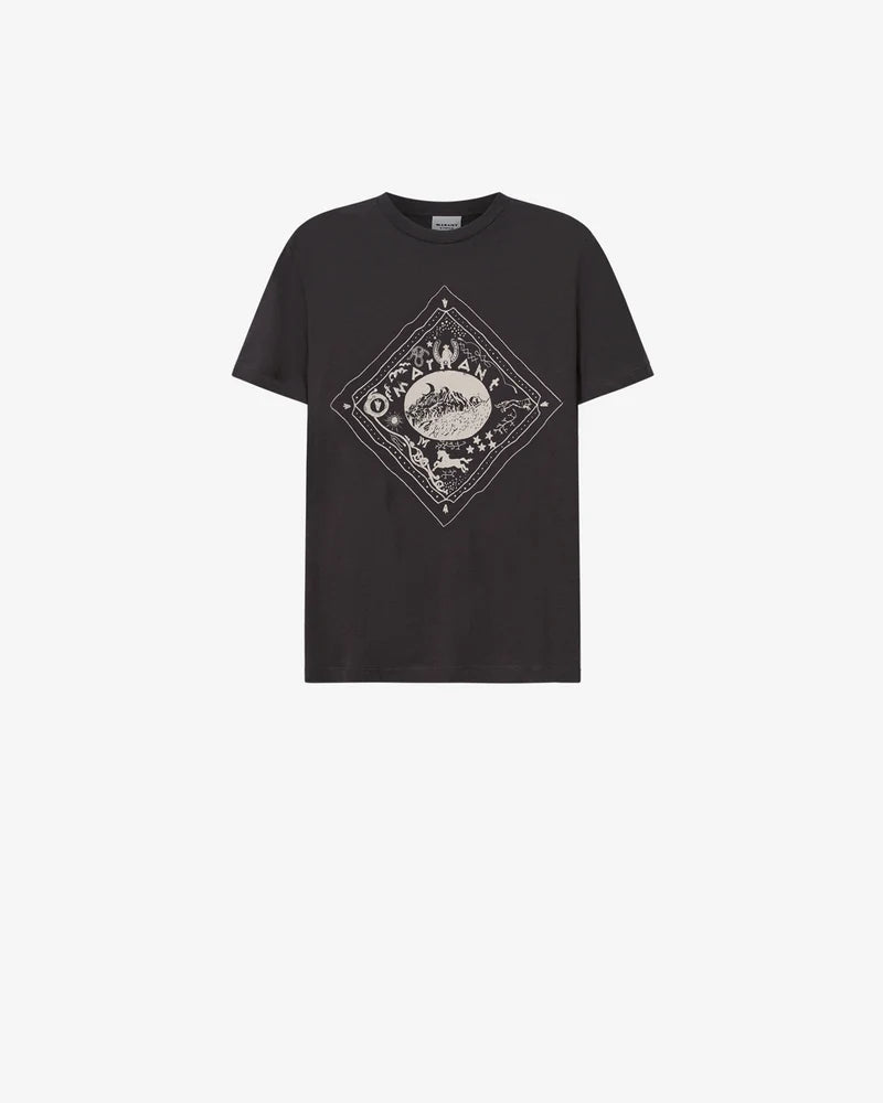 ISABEL MARANT ZEWEL t-shirt faded black GOTS