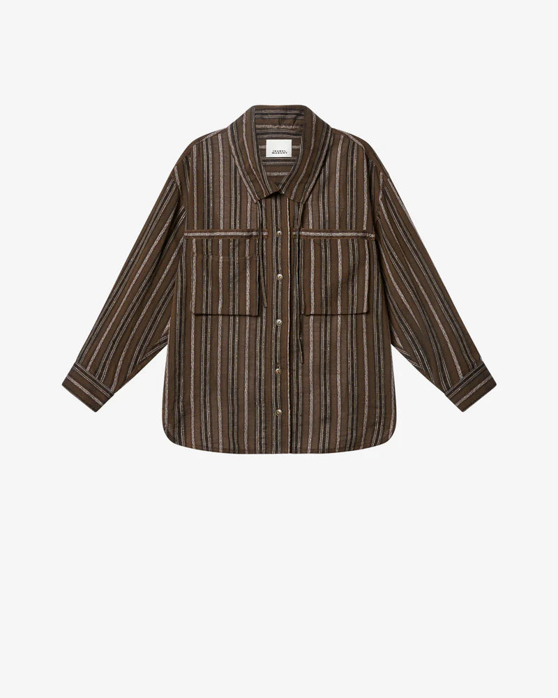 ISABEL MARANT CHELIA shirt bronze