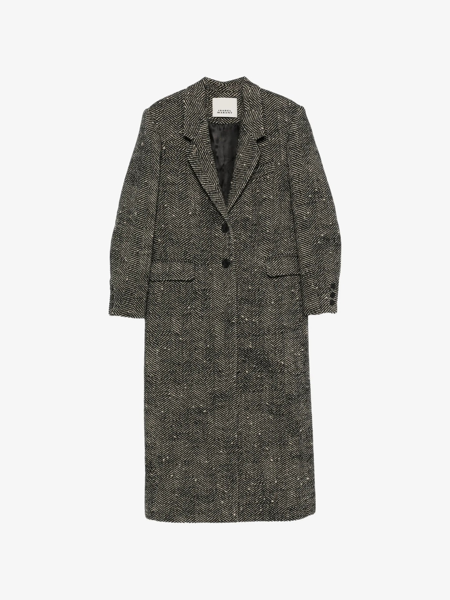 ISABEL MARANT EALINE coat ecru black