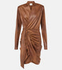ISABEL MARANT ALEORA DRESS cognac