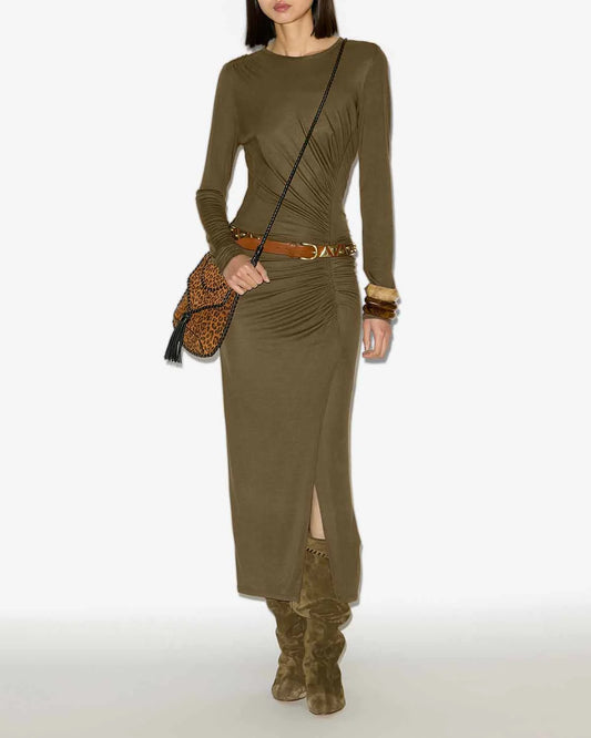 ISABEL MARANT JELINA dress khaki