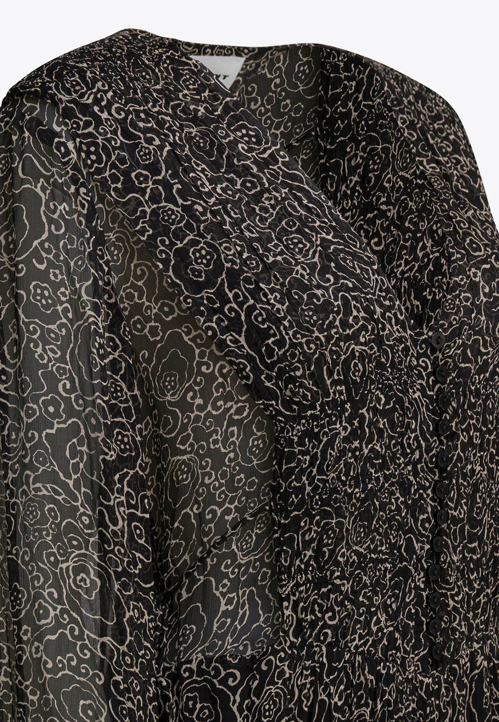 ISABEL MARANT BRIANE dress black ecru