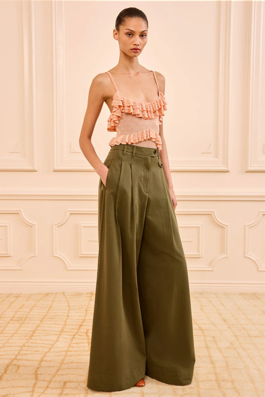 ULLA JOHNSON MOTHERWELL wide leg trousers