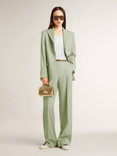 GOLDEN GOOSE P001965 blazer seagrass