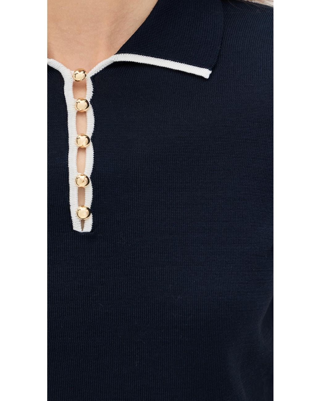 FRAME the sport polo navy blue