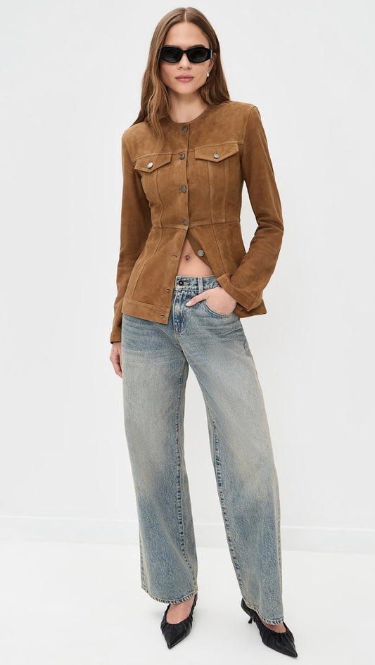 HAIKURE temple suede jacket