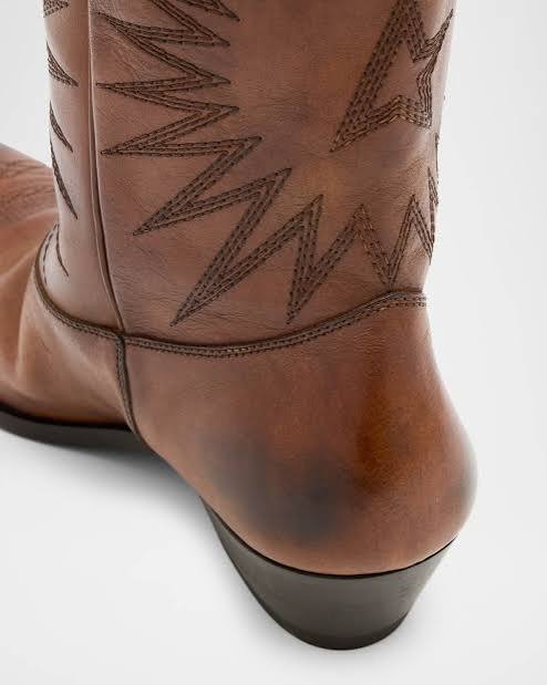 GOLDEN GOOSE WISH STAR BOOTS bronze