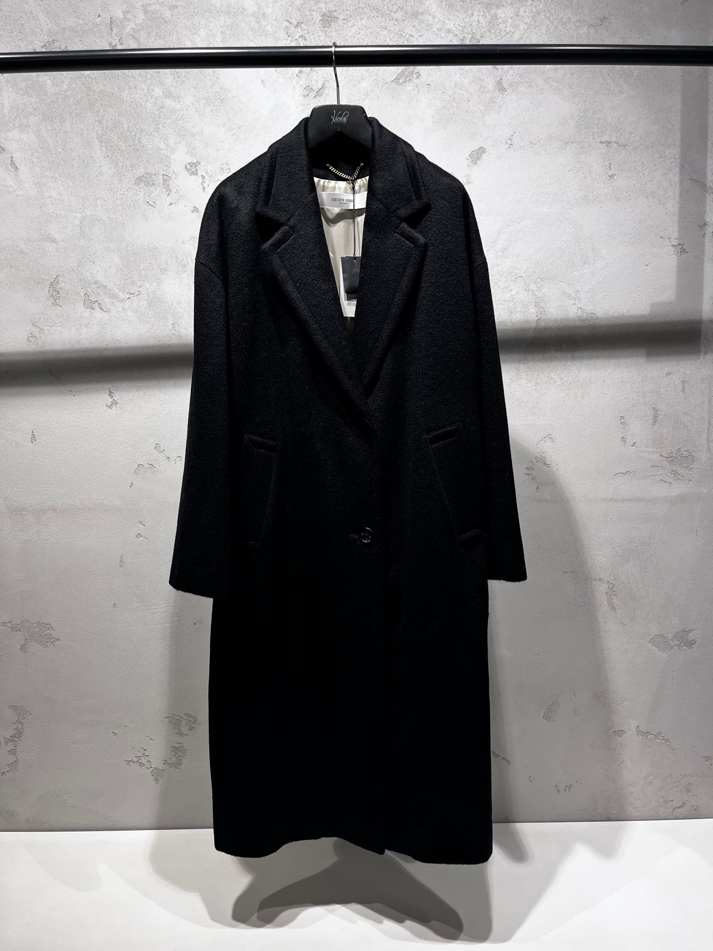 GOLDEN GOOSE COCOON COAT HAB black