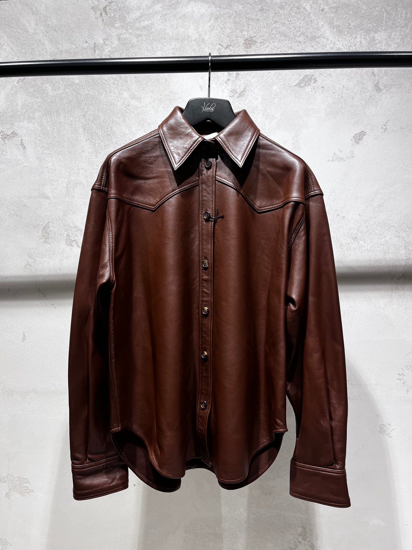 HAIKURE BELTY leather shirt