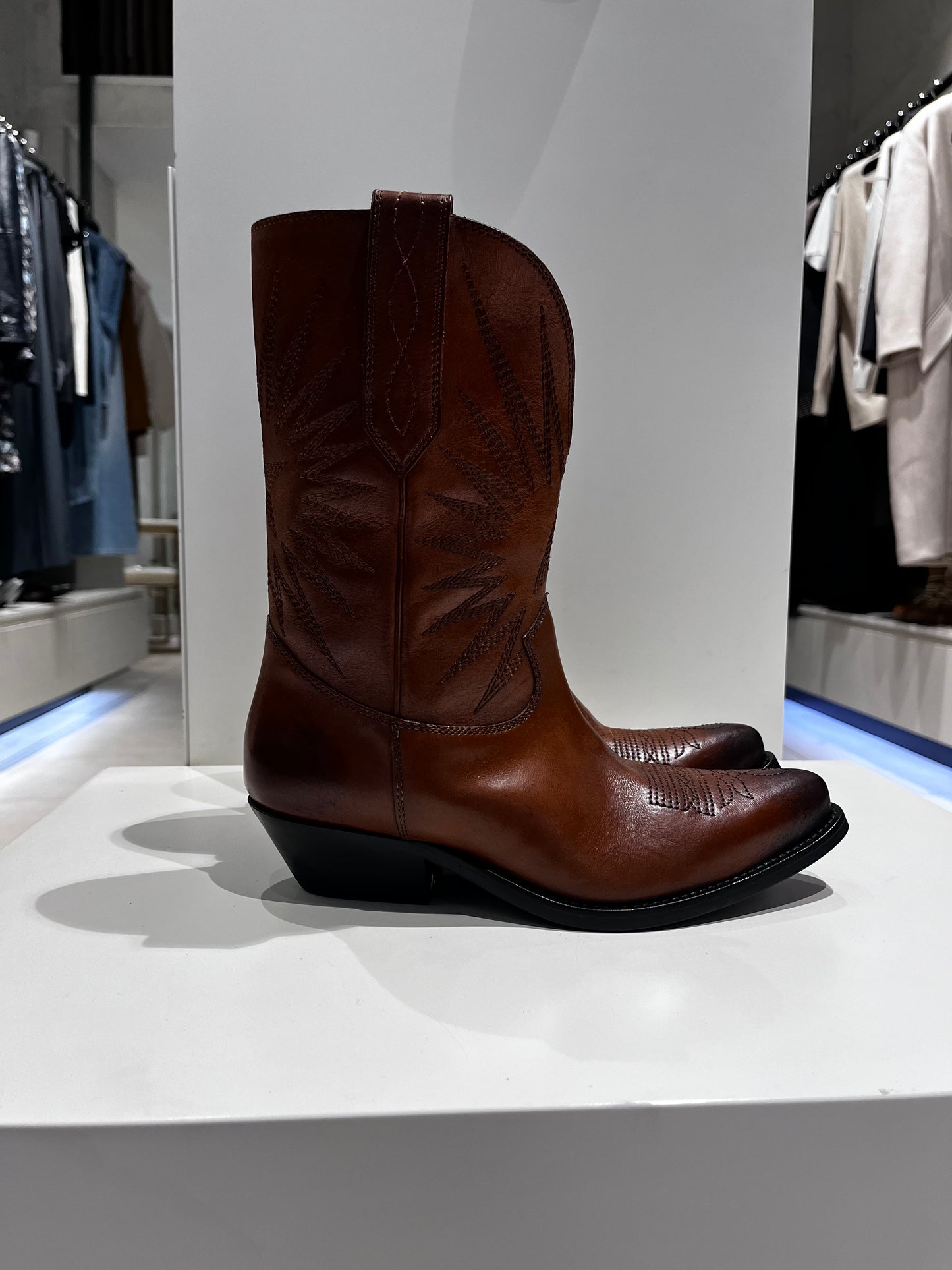 GOLDEN GOOSE WISH STAR BOOTS bronze