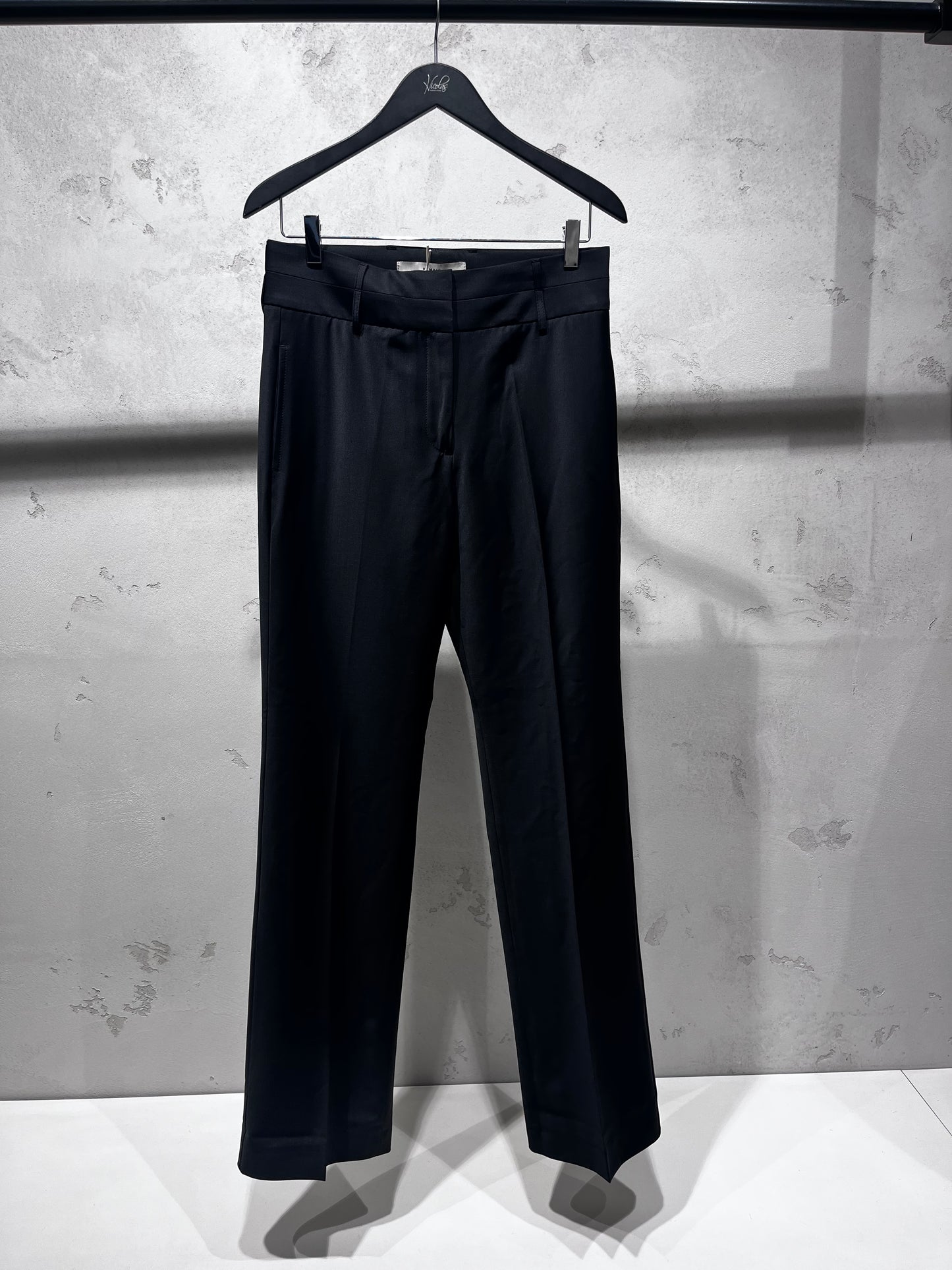 REMAIN DOUBLE WAISTBAND pants black
