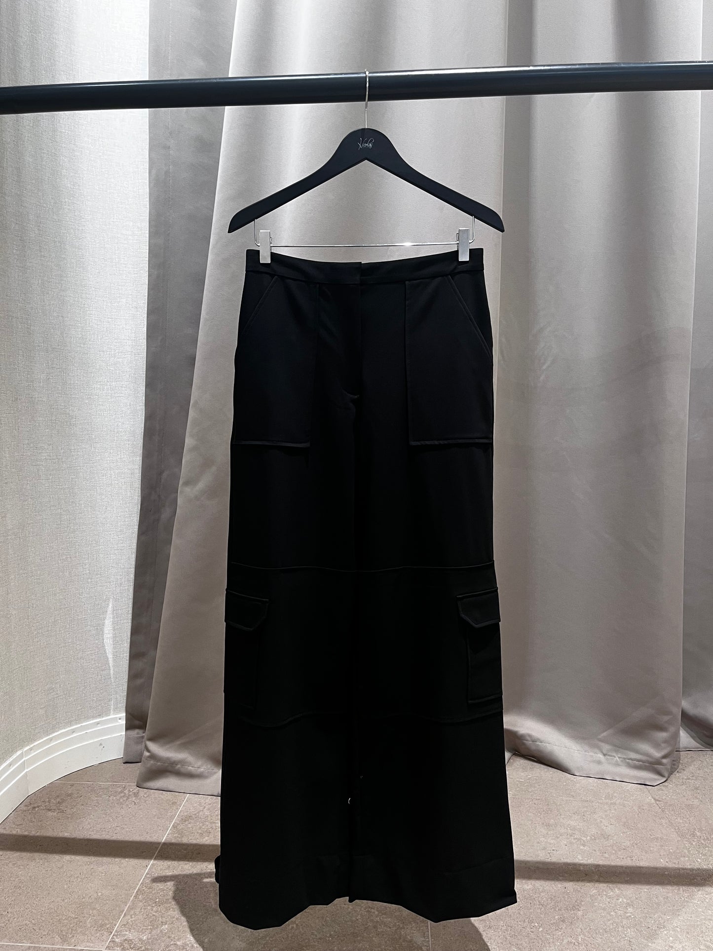 GANNI W0163 cargo pants black