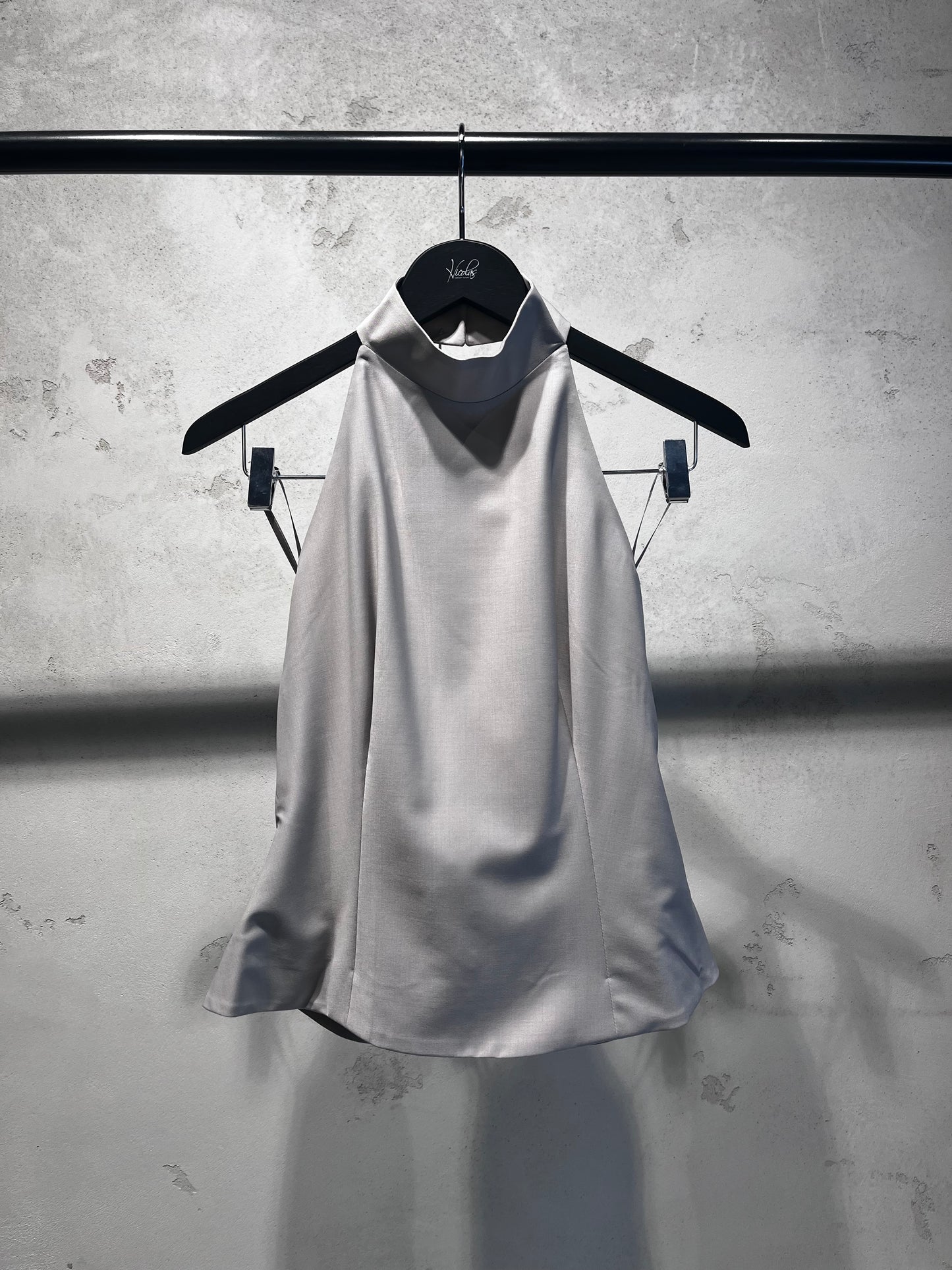 REMAIN halter neck top light grey