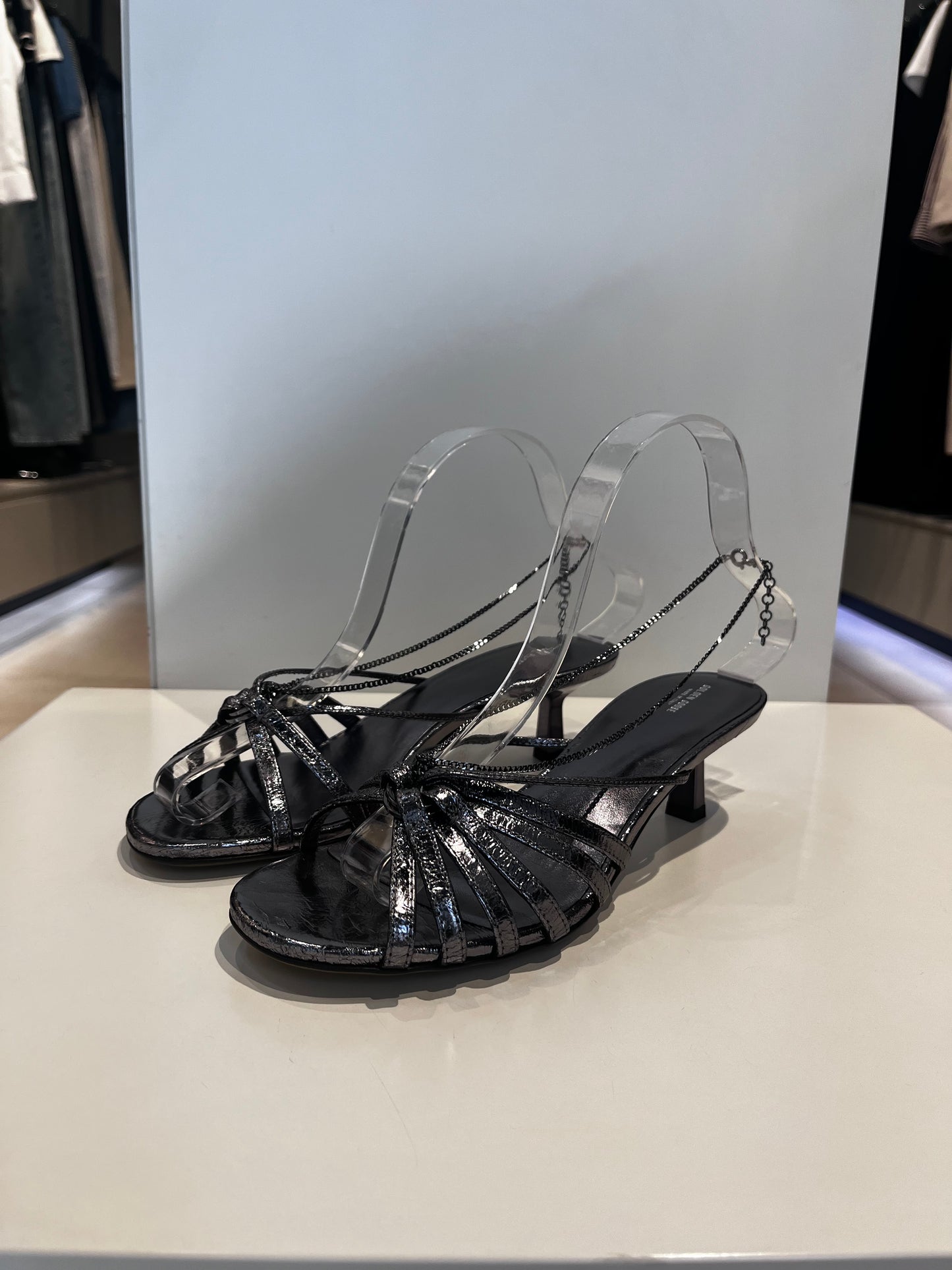 GOLDEN GOOSE sandals silver