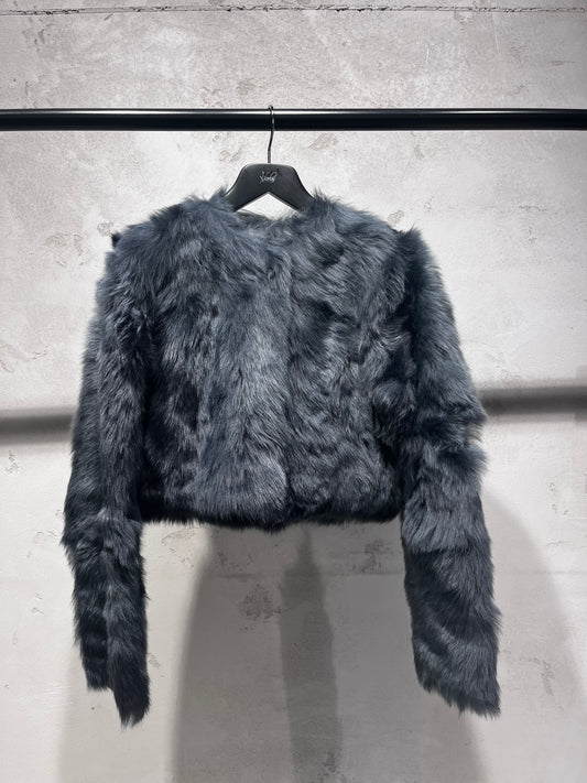 IRO REAL JACKET charcoal fur