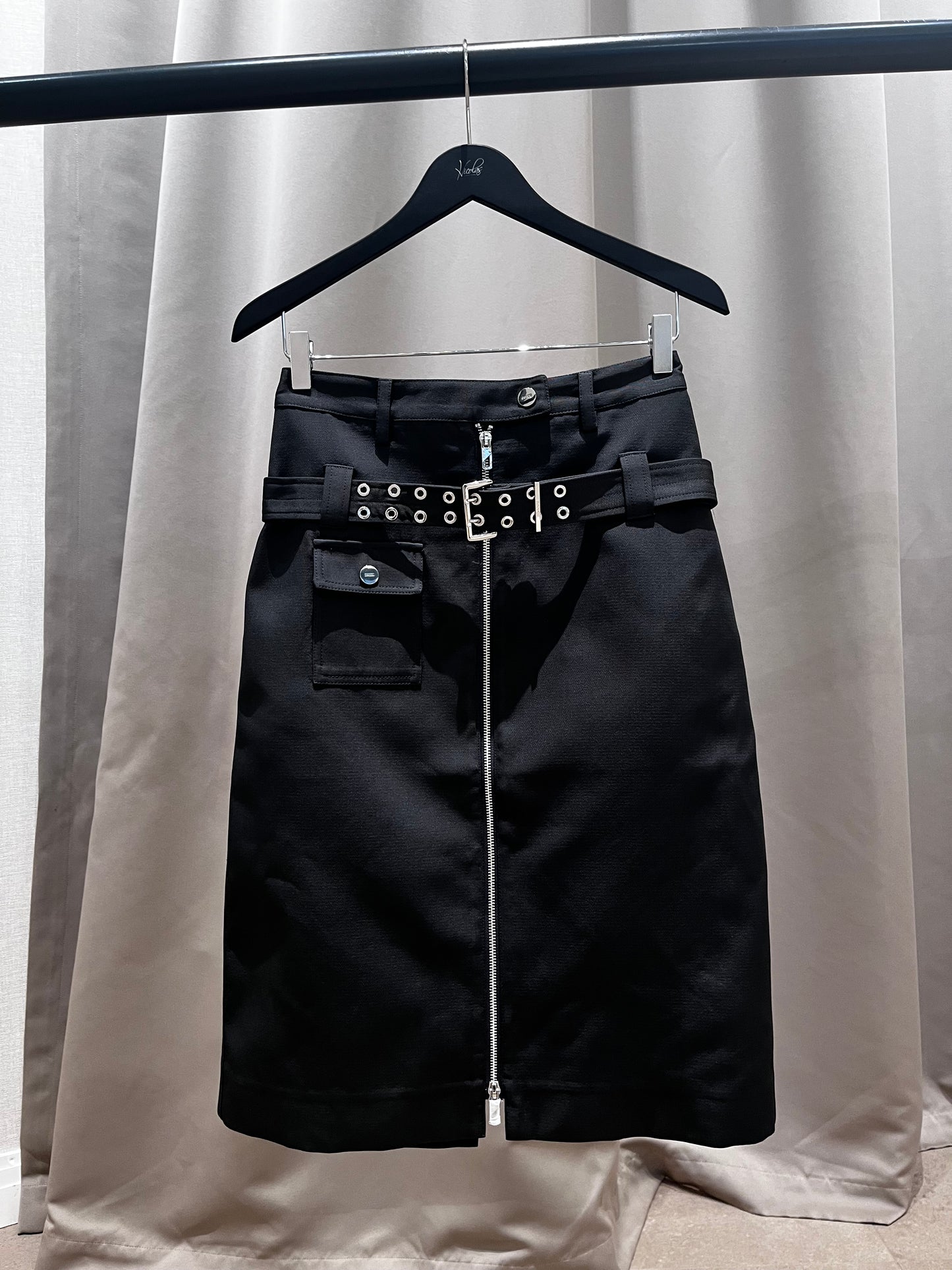 GANNI W0237 skirt dark grey