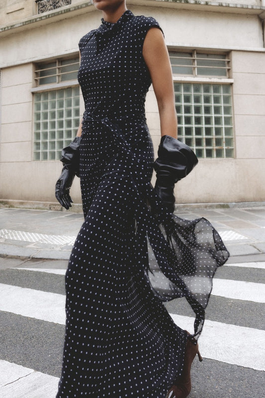 ROTATE long dress with tie