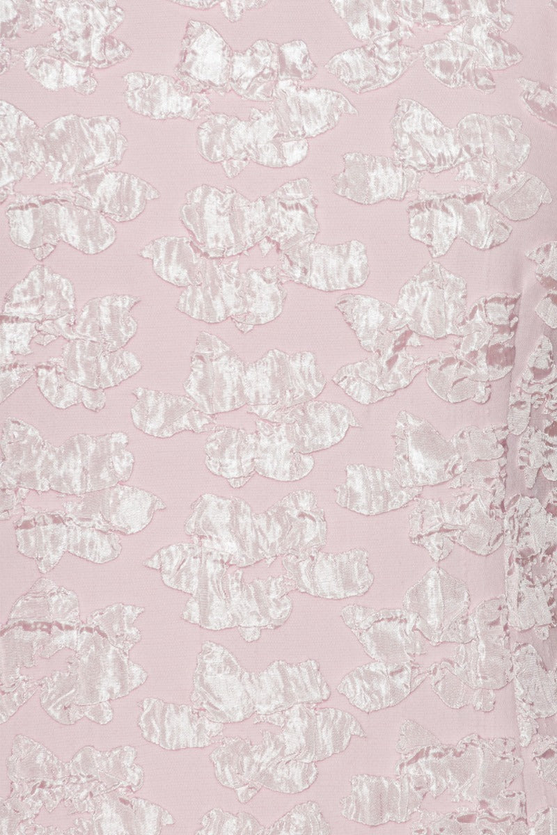Rotate jacquard puff midi dress