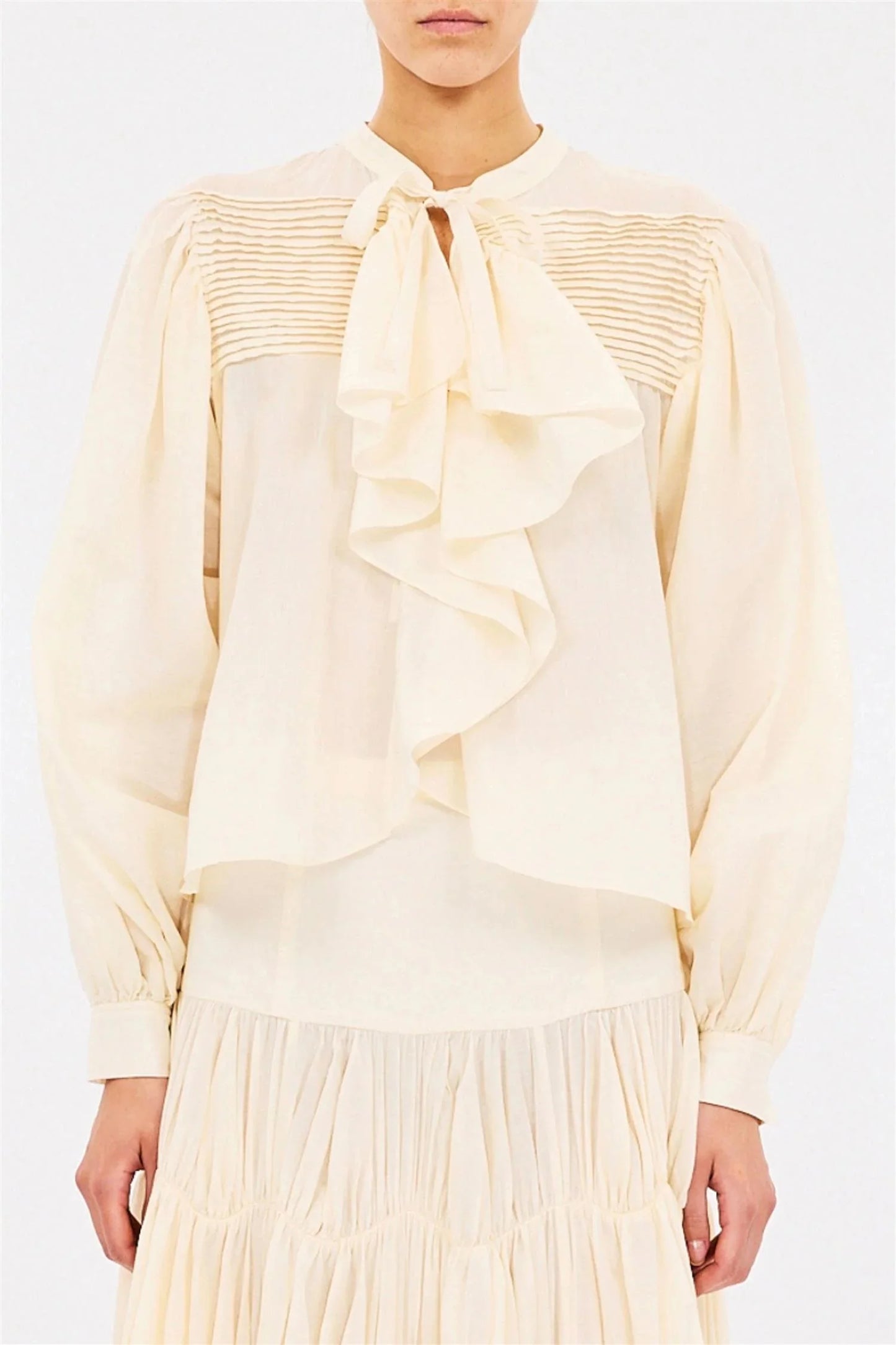 ULLA JOHNSON RIKO blouse cowrie
