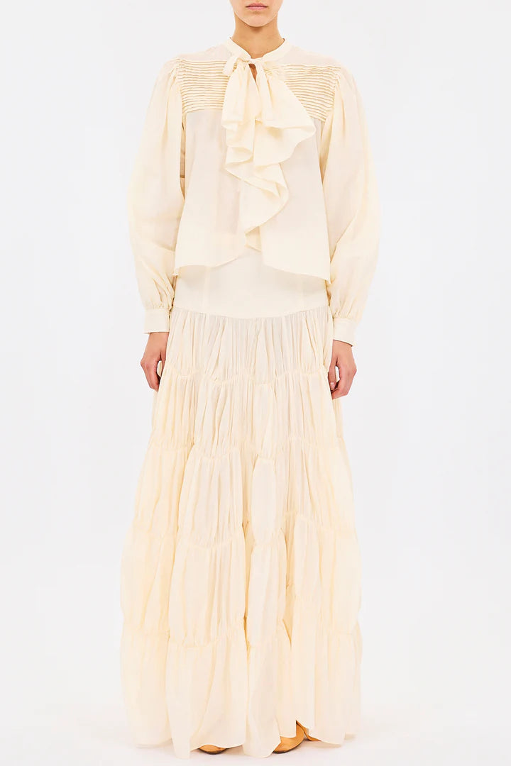 ULLA JOHNSON RIKO blouse cowrie
