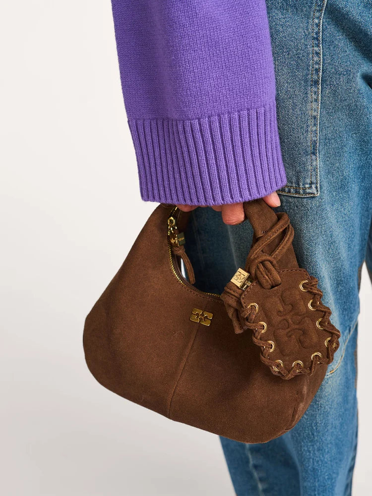 GANNI Hobo Mini Wormwood