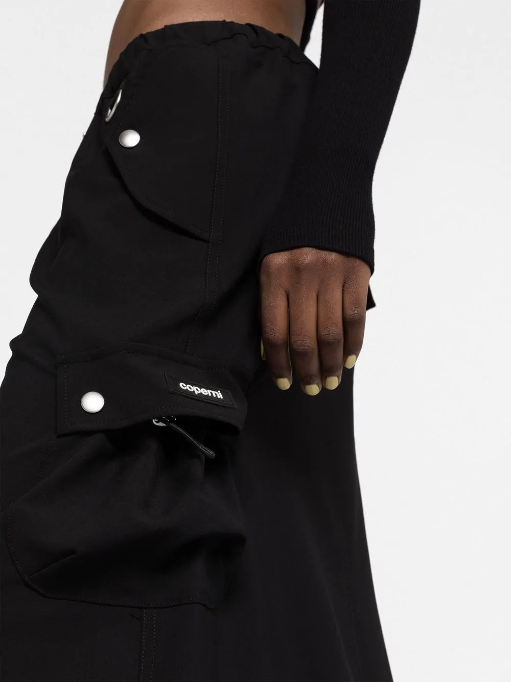 COPERNI TAILORED CARGO MAXI SKIRT black