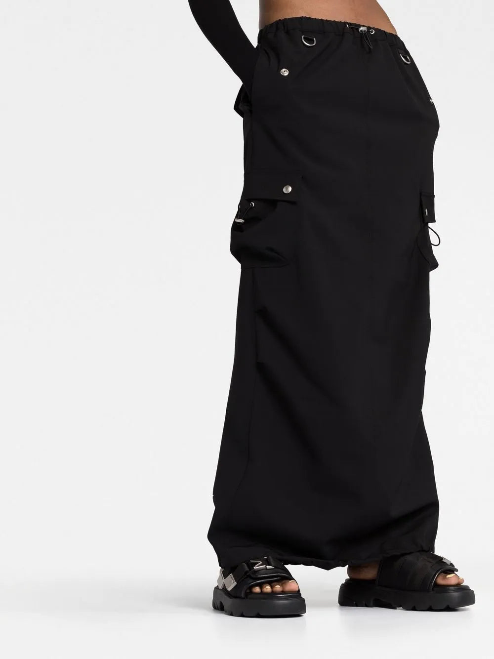 COPERNI TAILORED CARGO MAXI SKIRT black