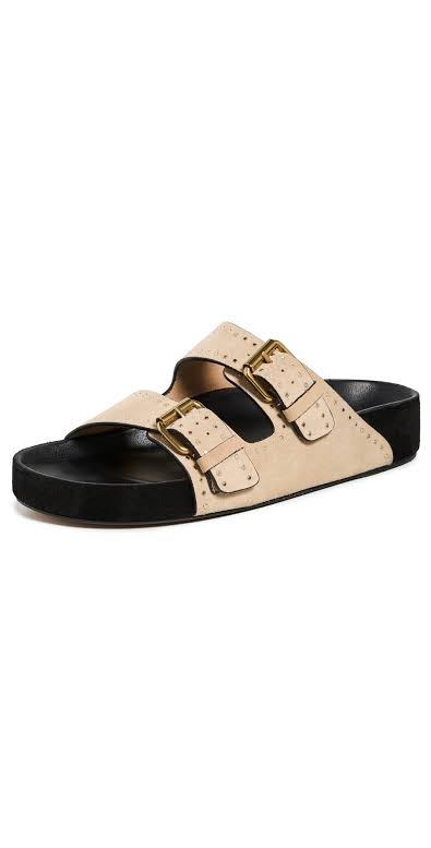 ISABEL MARANT LENNYO sandals light beige