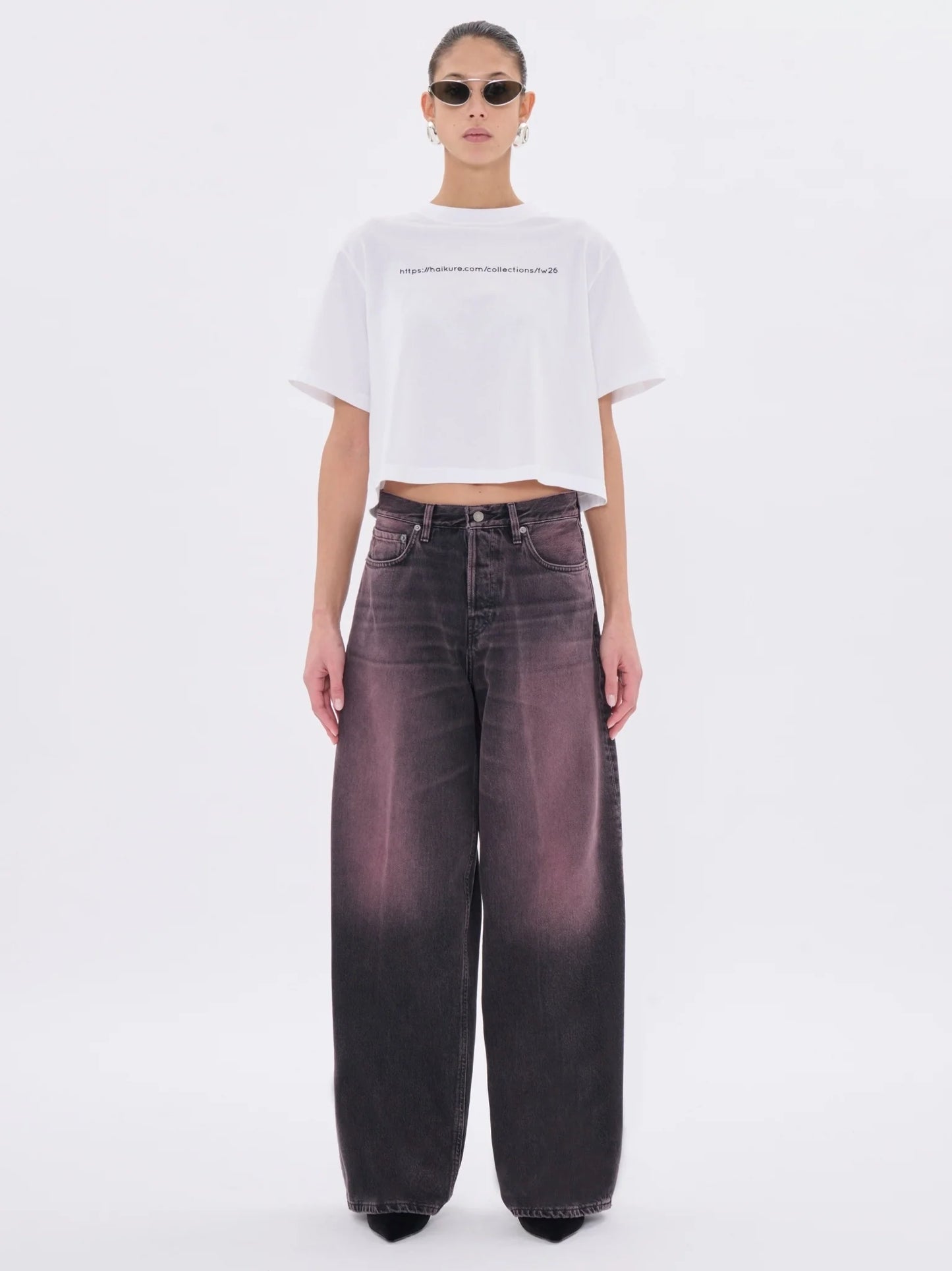 HAIKURE BETHANY pink black jeans