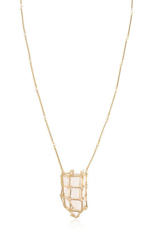 ISABEL MARANT rock crystal necklace