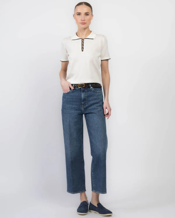 FRAME the sport polo cream