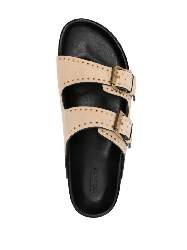 ISABEL MARANT LENNYO sandals light beige