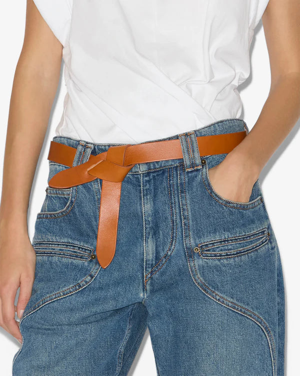 ISABEL MARANT LECCE belt natural