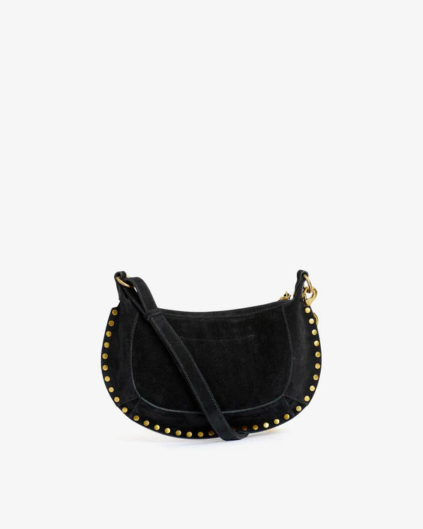 ISABEL MARANT OSKAN MOON bag black suede