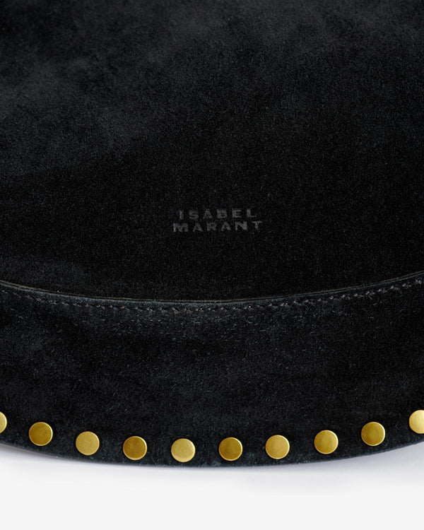 ISABEL MARANT OSKAN MOON bag black suede