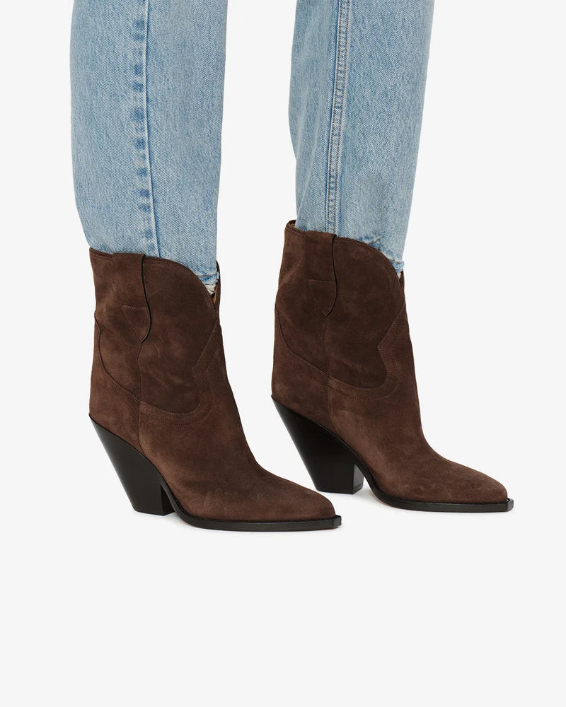 ISABEL MARANT LEYANE boots chocolate