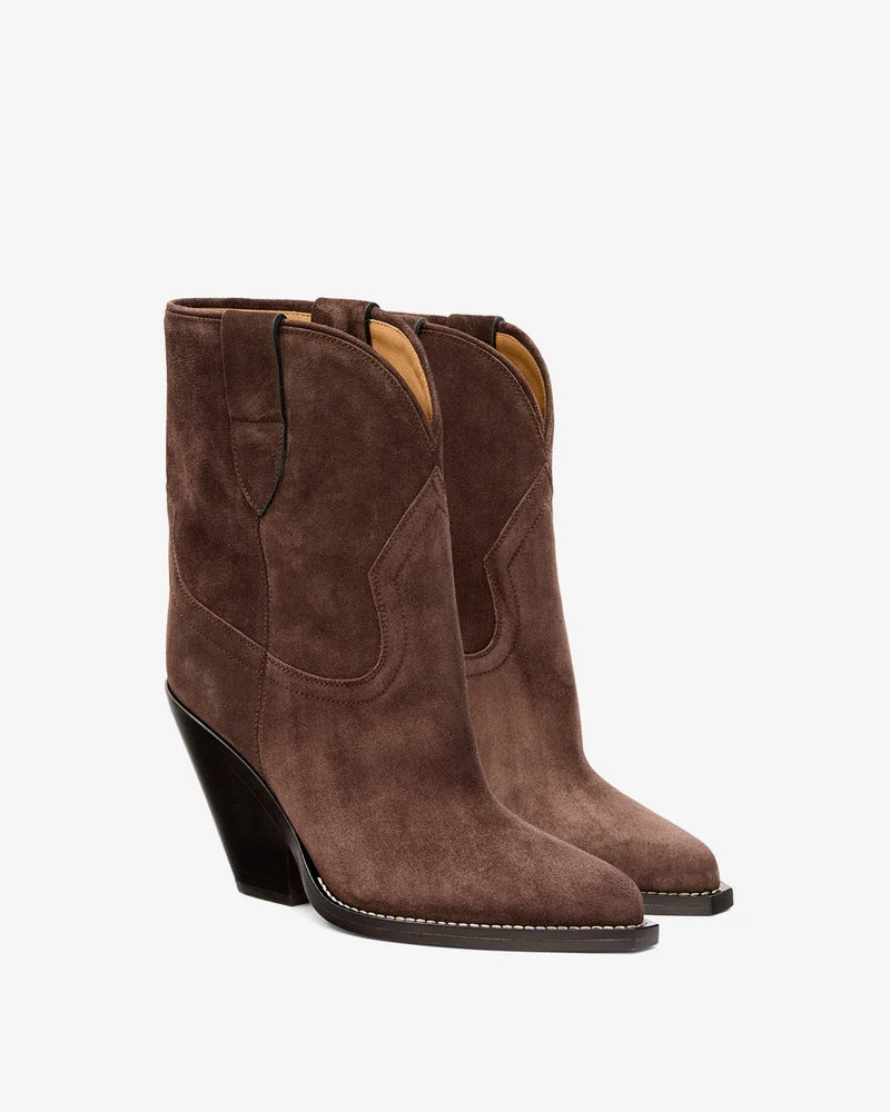 ISABEL MARANT LEYANE boots chocolate