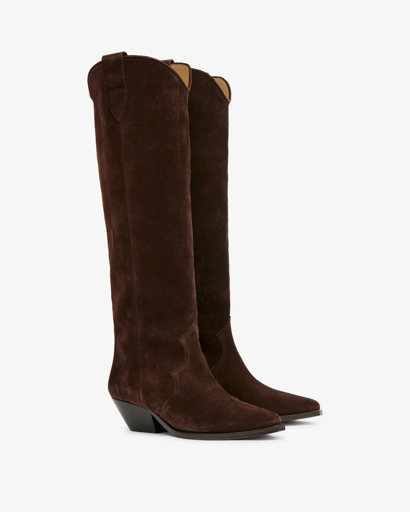 ISABEL MARANT DENVEE boots chocolate