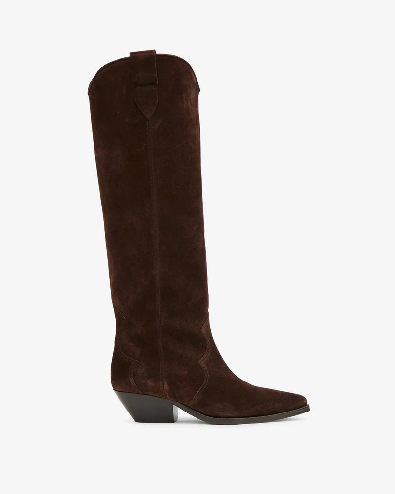 ISABEL MARANT DENVEE boots chocolate