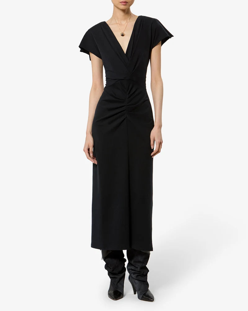 ISABEL MARANT NADRA dress black GOTS