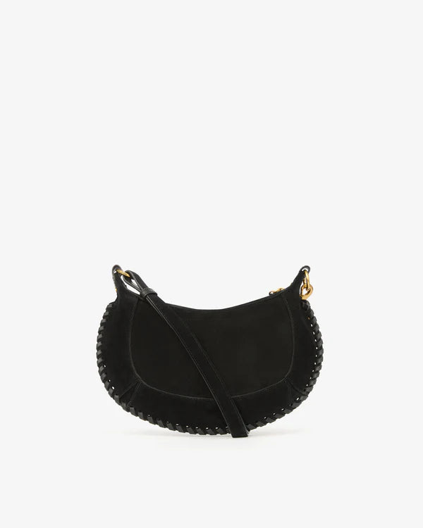ISABEL MARANT OSKAN MOON bag black suede
