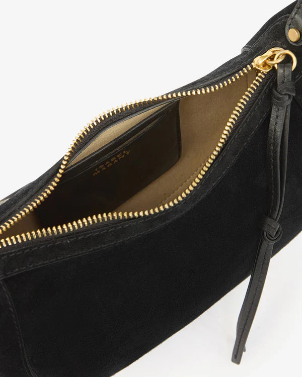ISABEL MARANT OSKAN MOON bag black suede