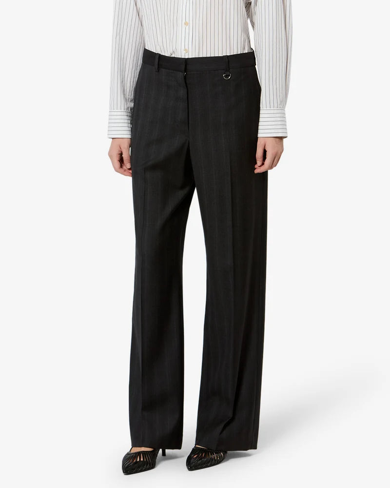 ISABEL MARANT NOANDA pants dark anthracite