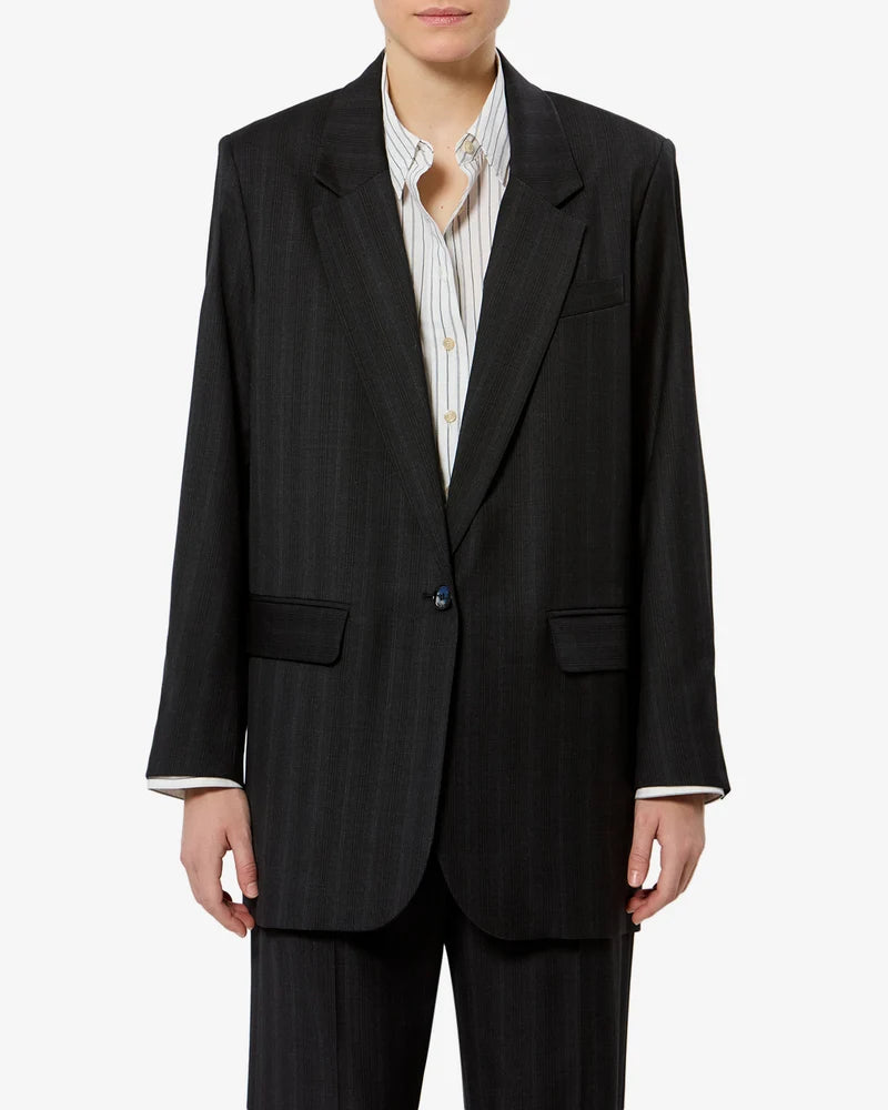 ISABEL MARANT NERIX jacket dark antrachite