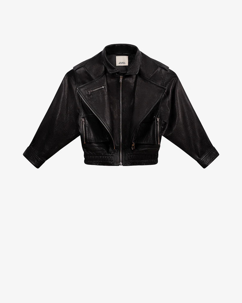 ISABEL MARANT ANELI leather jacket black