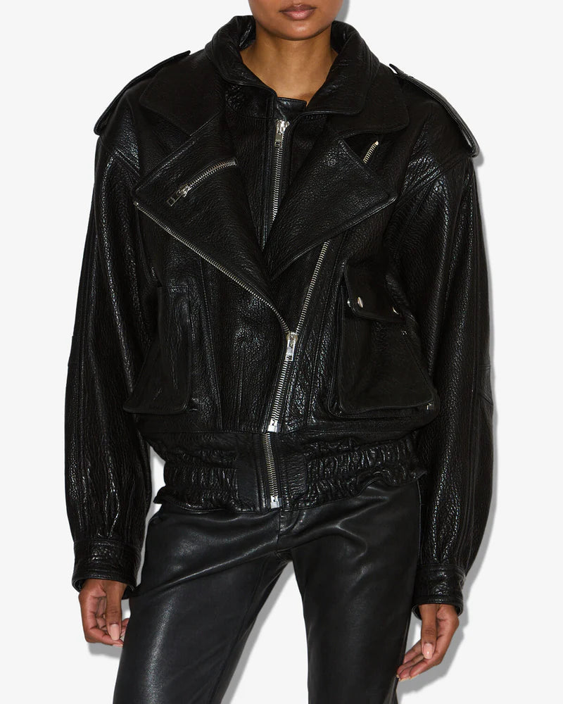 ISABEL MARANT ANELI leather jacket black