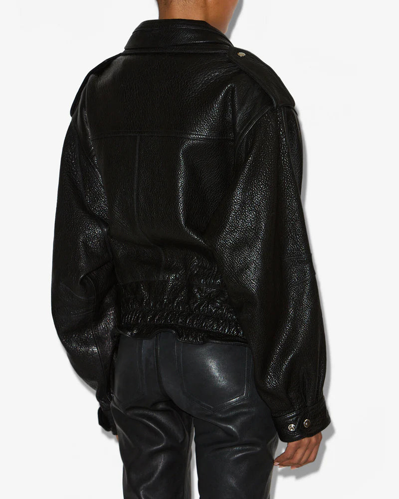 ISABEL MARANT ANELI leather jacket black