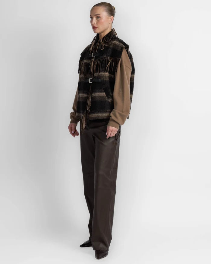 ISABEL MARANT GINESA jacket black khaki
