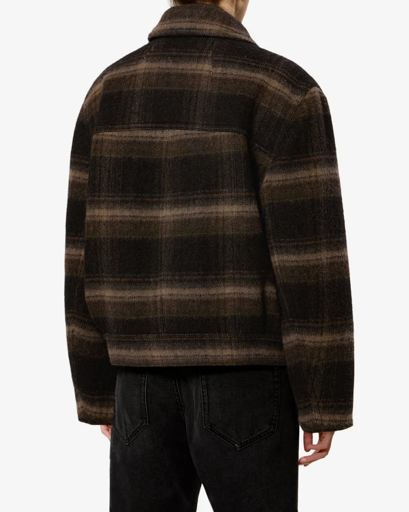 ISABEL MARANT GALEANE coat black khaki