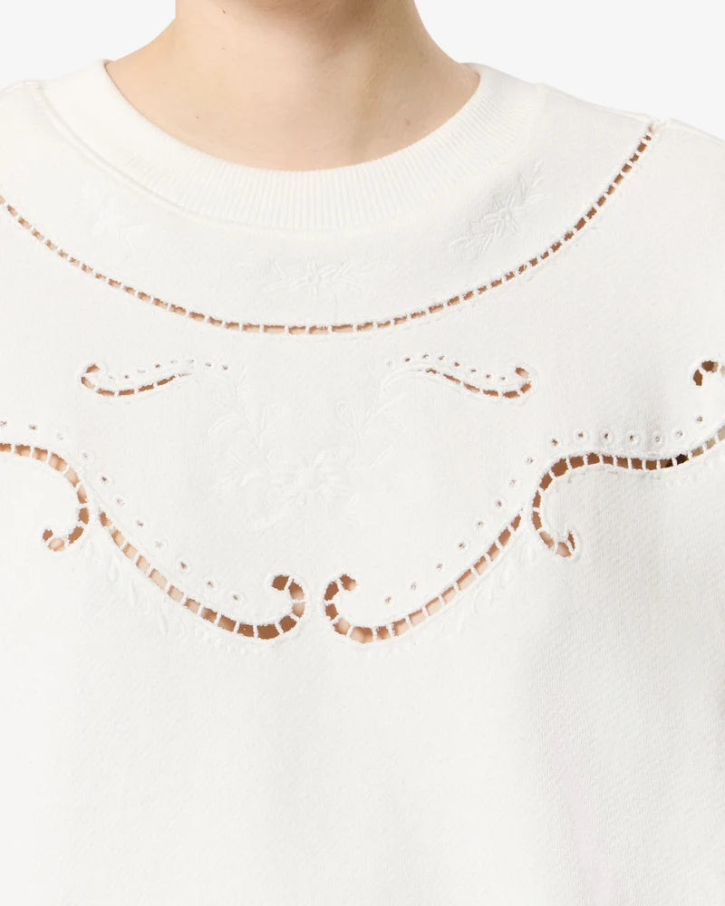ISABEL MARANT VELLA sweatshirt ecru